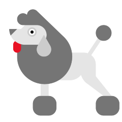 Openmoji🐩 A Poodle