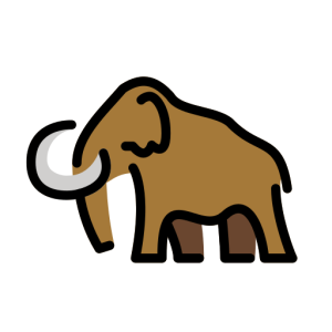 Openmoji🦣 Mammoth