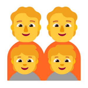 Microsoft 🧑‍🧑‍🧒‍🧒 Family: Adult & Adult & Child & Child