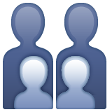 Whatsapp 🧑‍🧑‍🧒‍🧒 Family: Adult & Adult & Child & Child