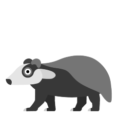 Emojidex 🦡 Badger